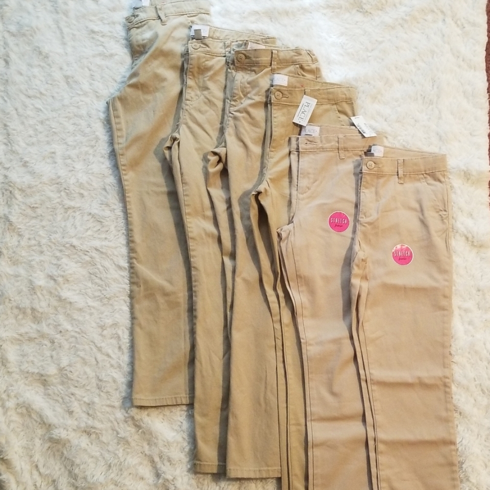 Girls Khaki Pants 12-14